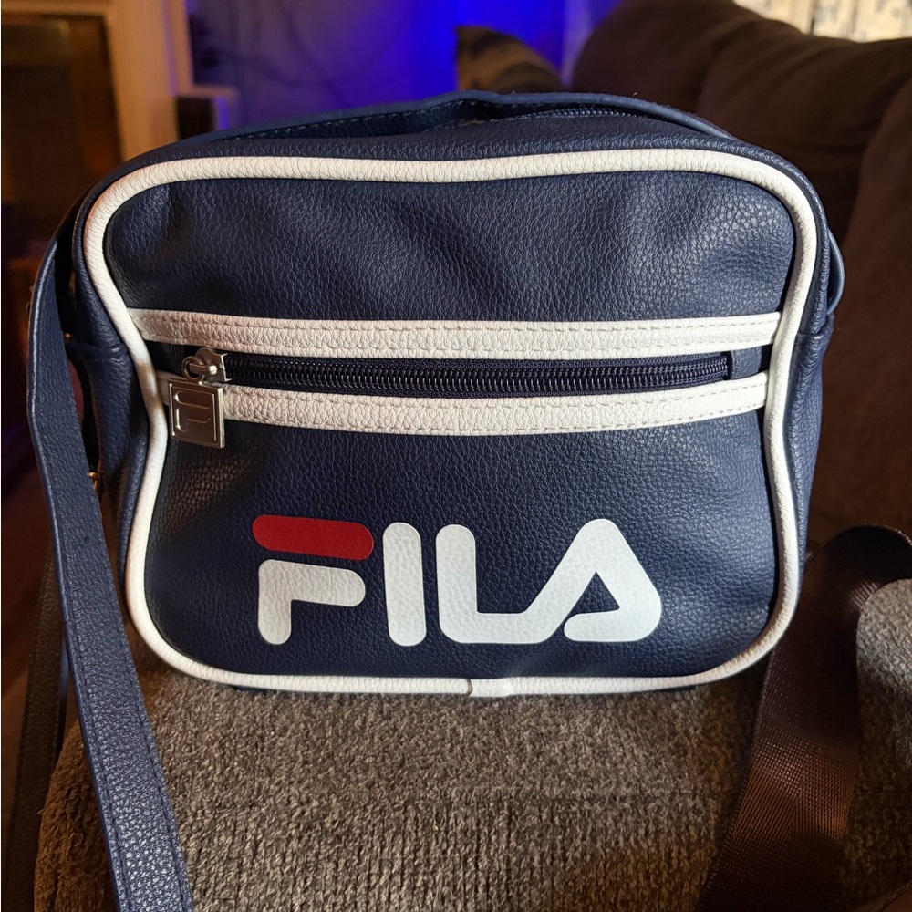 Fila Navy and White Crossbody Bag